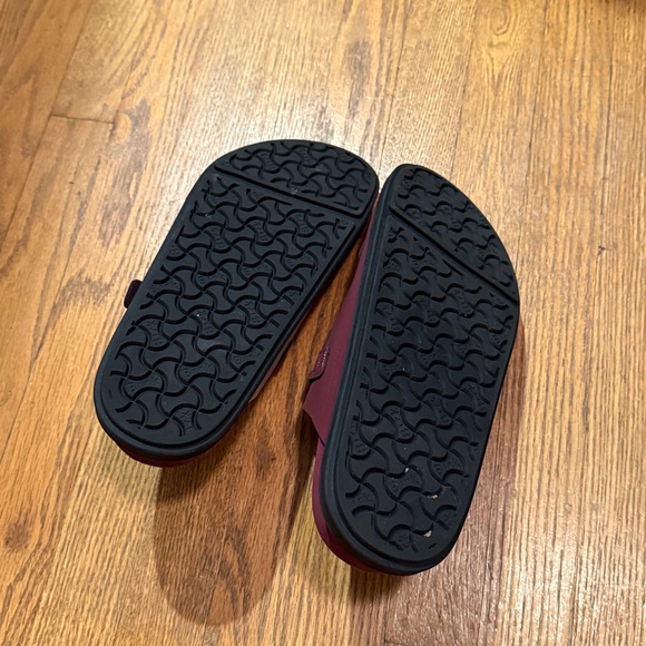 Birkenstock Burgundy Leather Sandals - Picture 4 of 5